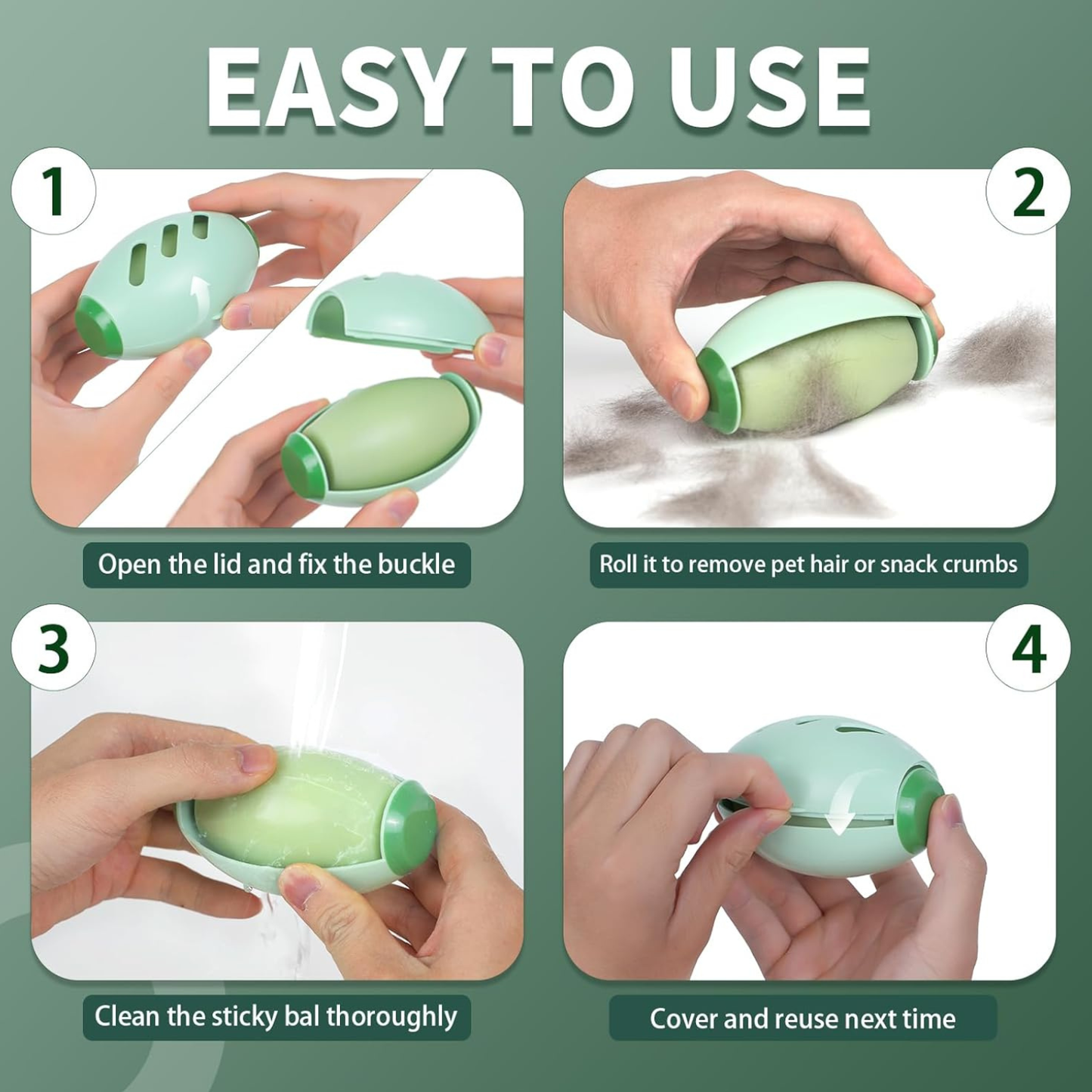 Washable lint roller